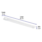 LUMINARIO LINEAL DELGADO DE LED 18 W PARA GABINETE 48390 *