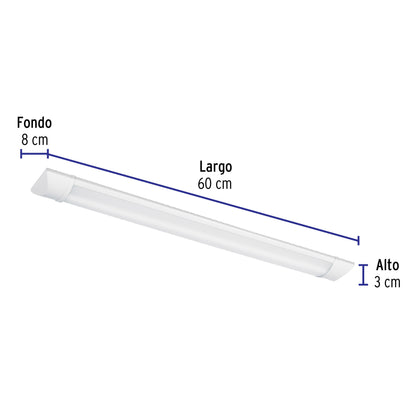 LUMINARIO LINEAL DELGADO DE LED 18 W PARA GABINETE 48390 *