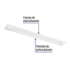 LUMINARIO LINEAL DELGADO DE LED 18 W PARA GABINETE 48390 *