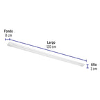LUMINARIO LINEAL DELGADO DE LED 36 W PARA GABINETE 48391 *