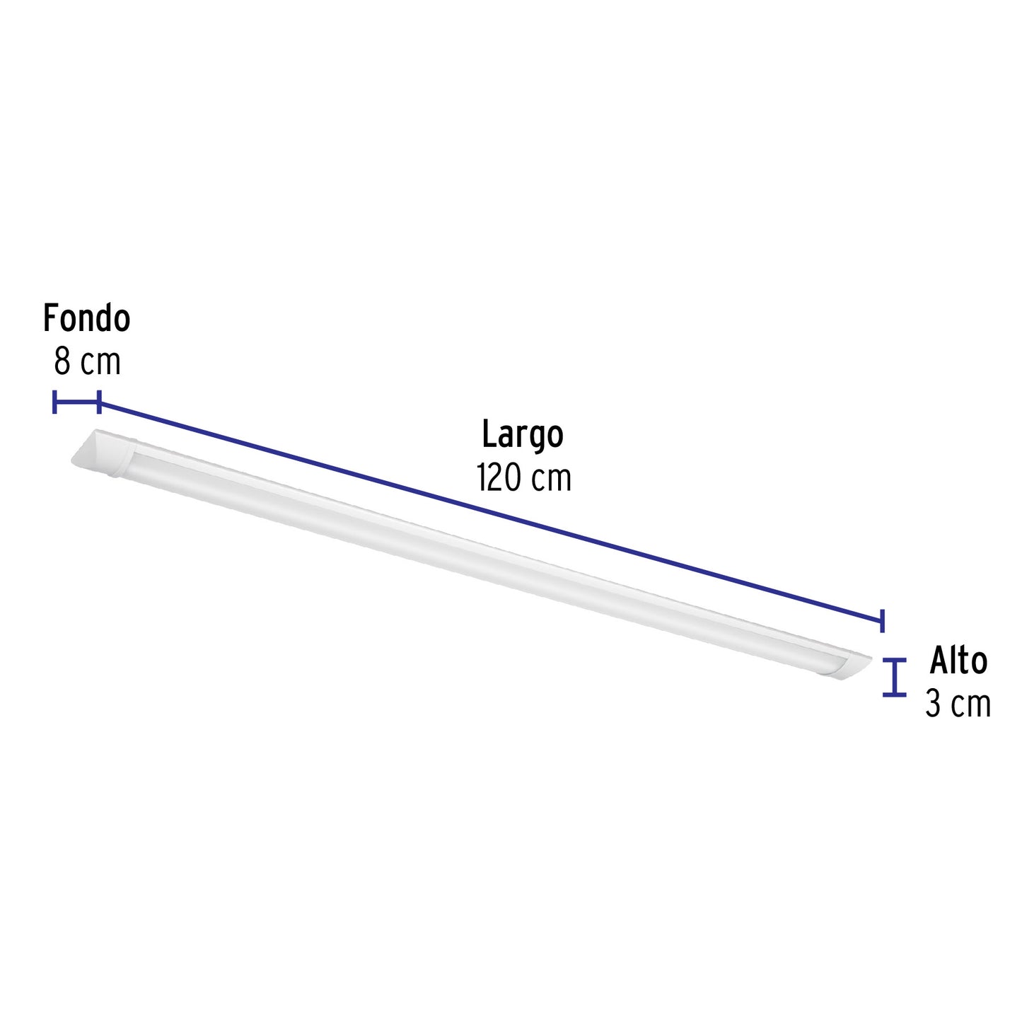 LUMINARIO LINEAL DELGADO DE LED 36 W PARA GABINETE 48391 *