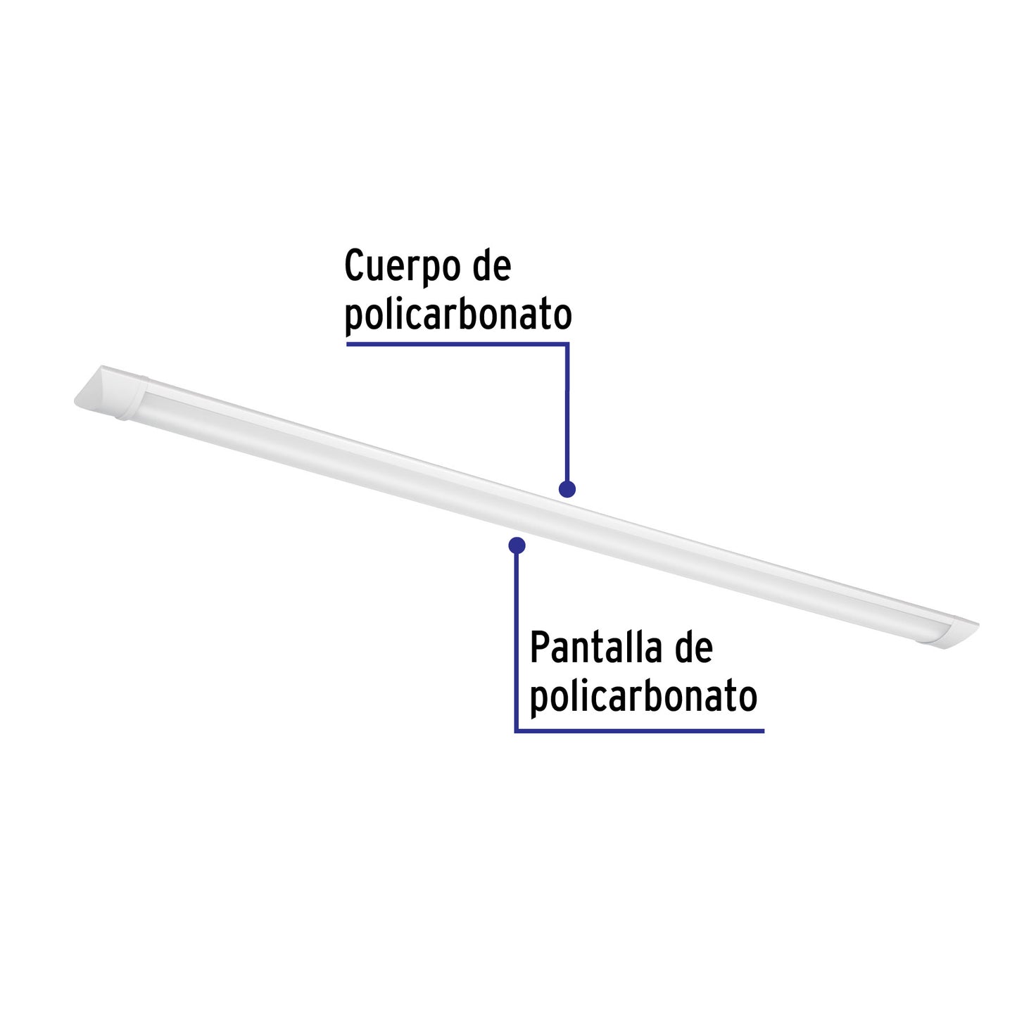 LUMINARIO LINEAL DELGADO DE LED 36 W PARA GABINETE 48391 *