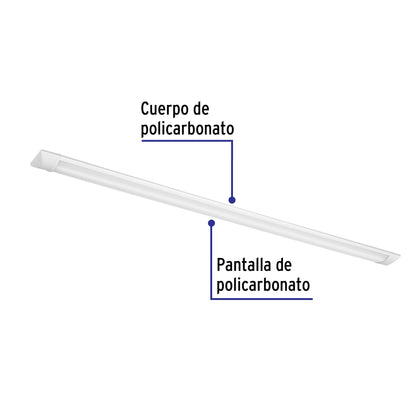 LUMINARIO LINEAL DELGADO DE LED 36 W PARA GABINETE 48391 *