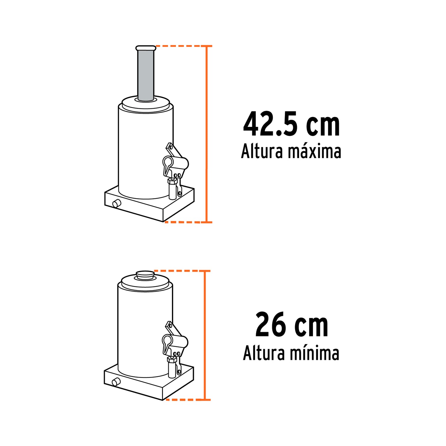 GATO HIDR·ULICO DE BOTELLA DE 32 TON, TRUPER 14819 *