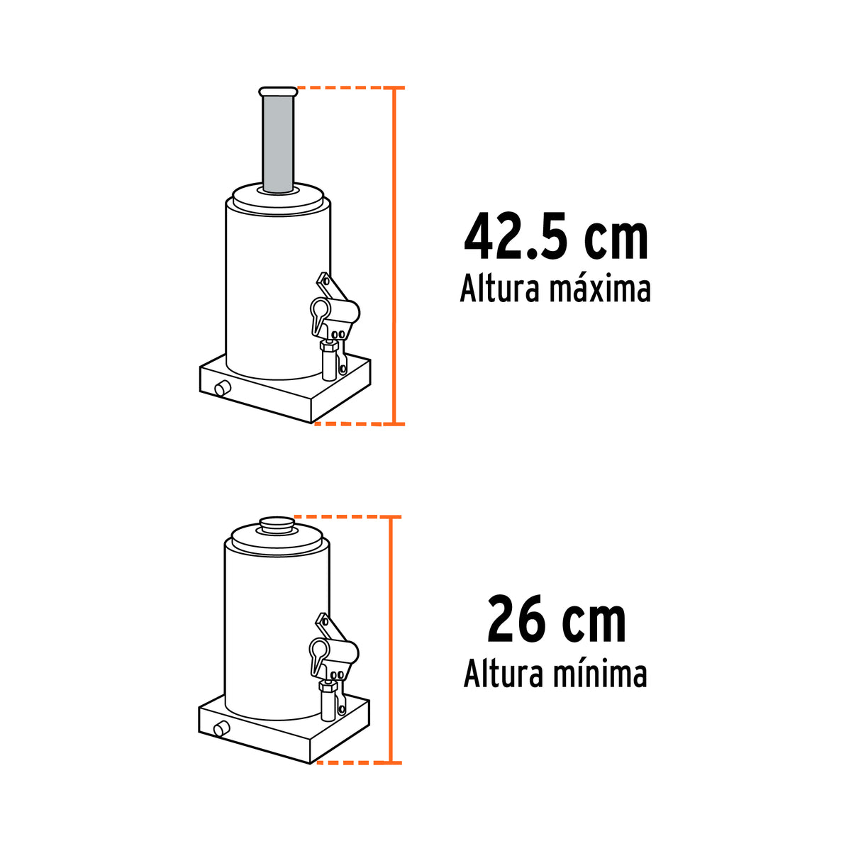 GATO HIDR·ULICO DE BOTELLA DE 32 TON, TRUPER 14819 *
