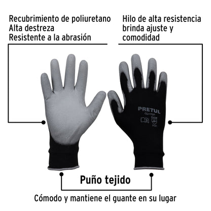 GUANTES DE NYLON GRANDE PRETUL 20031 *