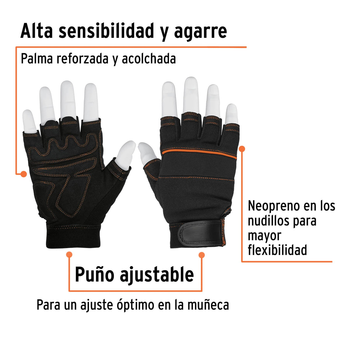 GUANTES PARA MECÀNICO, CORTOS, TRUPER 13195 *