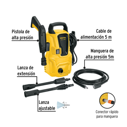 HIDROLAVADORA ELÈCTRICA 1350 PSI, PRETUL 29004 *