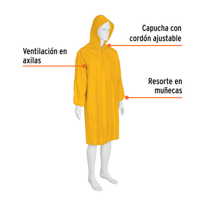Gabardina impermeable triple capa, talla CH, TRUPER EXPERT 101130