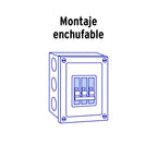 INTERRUPTOR DE 3 POLOS 15A, ENCHUFABLE, VOLTECK 47513 *