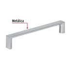 JALADERA METÁLICA DE 128MM ESTILO ''ANDAMIO'', NÍQUEL SATINADO 43902 P