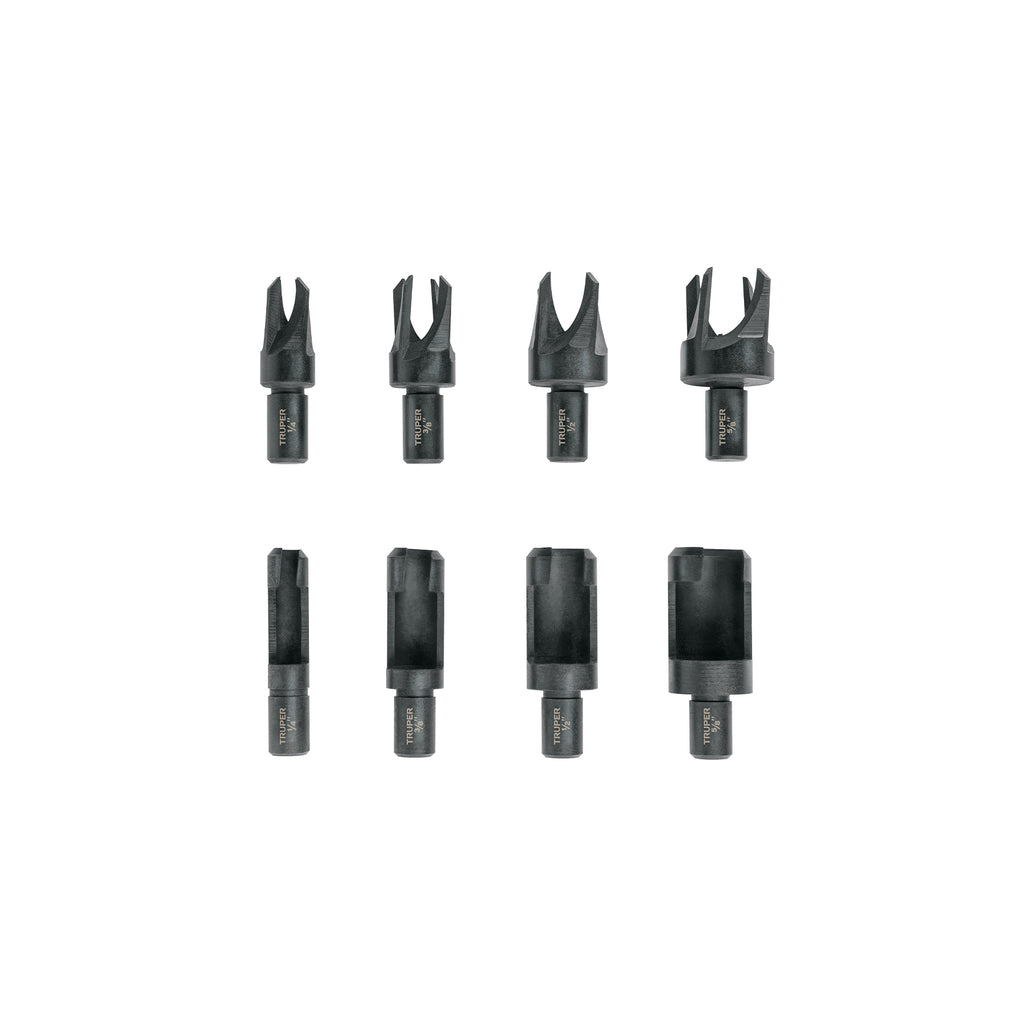 JUEGO DE 8 BROCAS CLAVACOTE PARA MADERA 103437 *