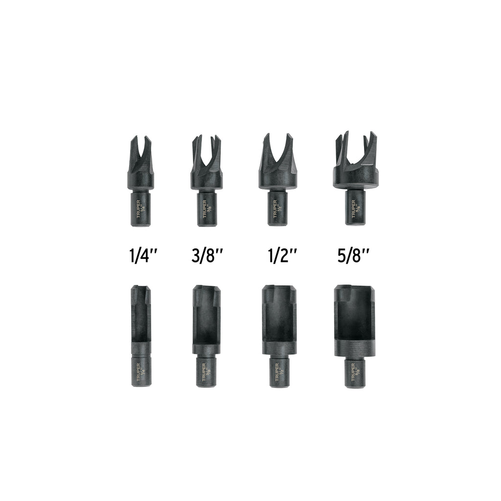 JUEGO DE 8 BROCAS CLAVACOTE PARA MADERA 103437 *