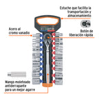 JUEGO DE DADOS MM Y STD CON MATRACA, CUADRO 1/2'', TRUPER 103110 P