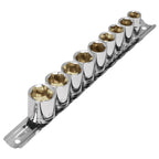 JUEGO DE 9 DADOS CUADRO 3/8" MM, PRETUL	21189 P