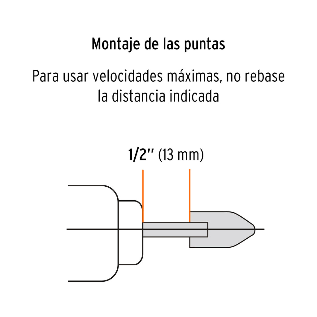 JUEGO DE 10 PIEDRAS MONTADAS ZANCO 1/4", USO GENERAL, TRUPER 12445 *