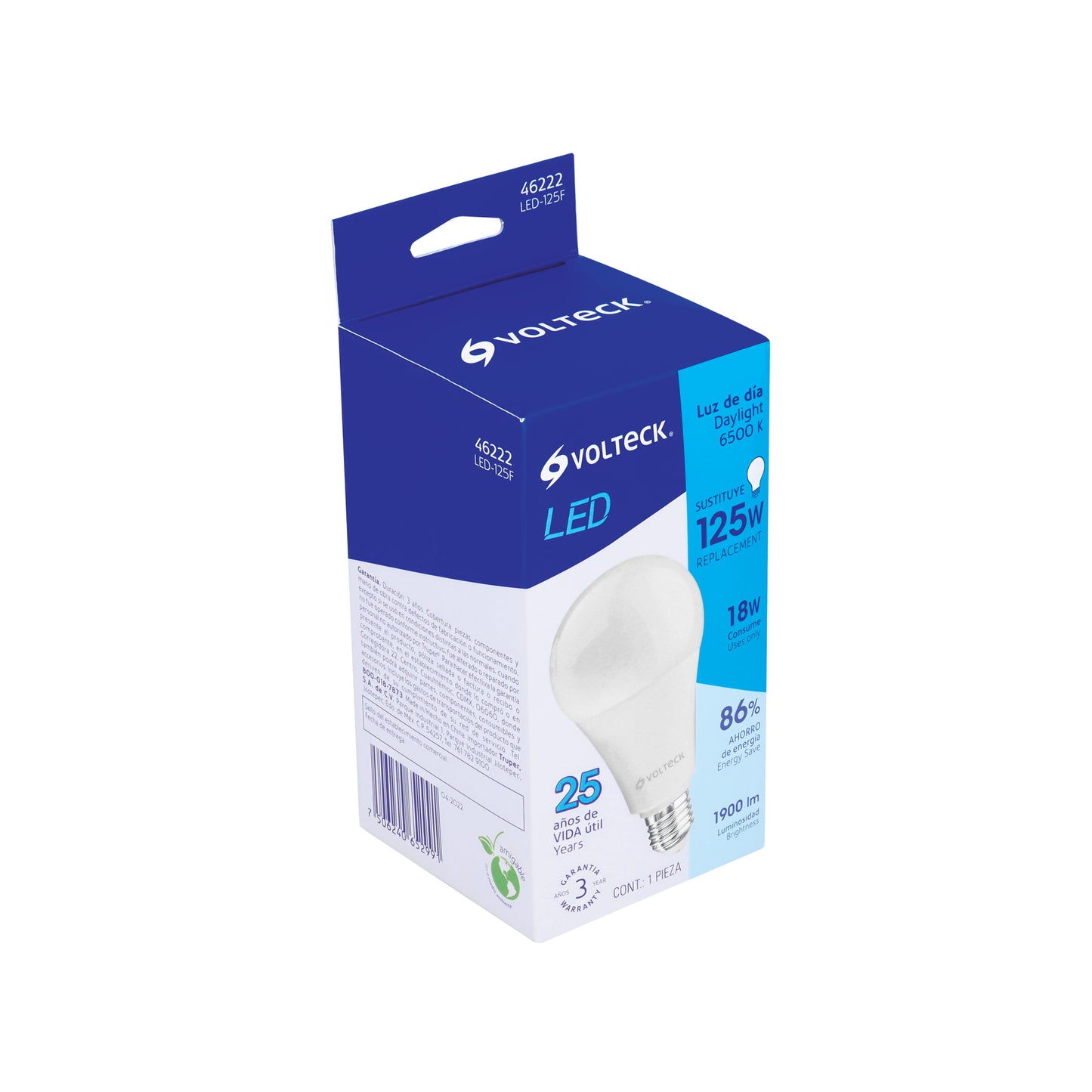 FOCO DE LED, A19, 18 W, LUZ DE DÍA 46222 *