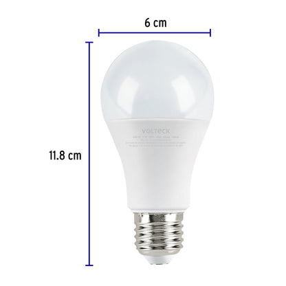 FOCO DE LED, A19, 12 W, LUZ DE DÍA, VOLTECK 46860 *