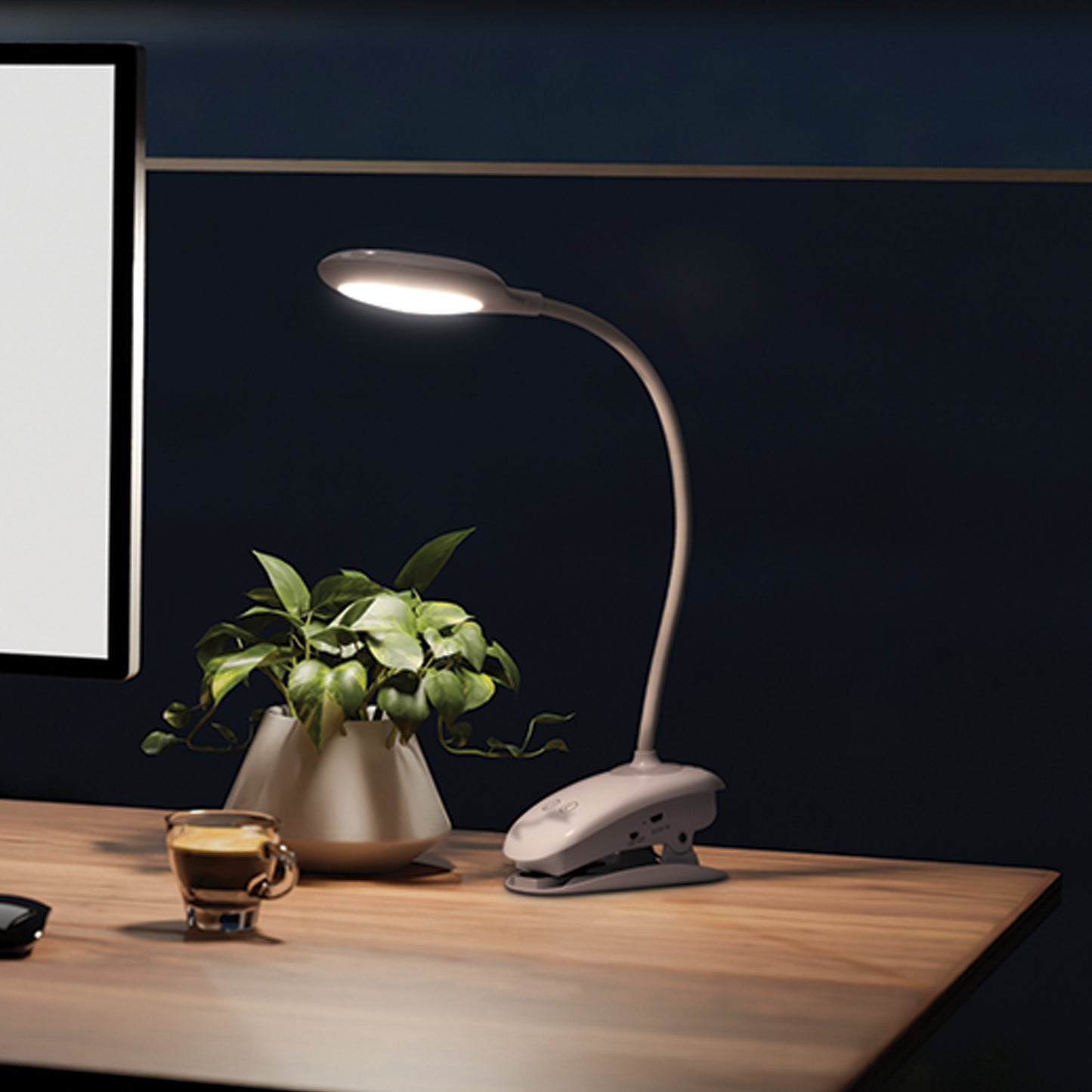 LÁMPARA ESCRITORIO LED 4W RECARG. C/CLIP 49201 P