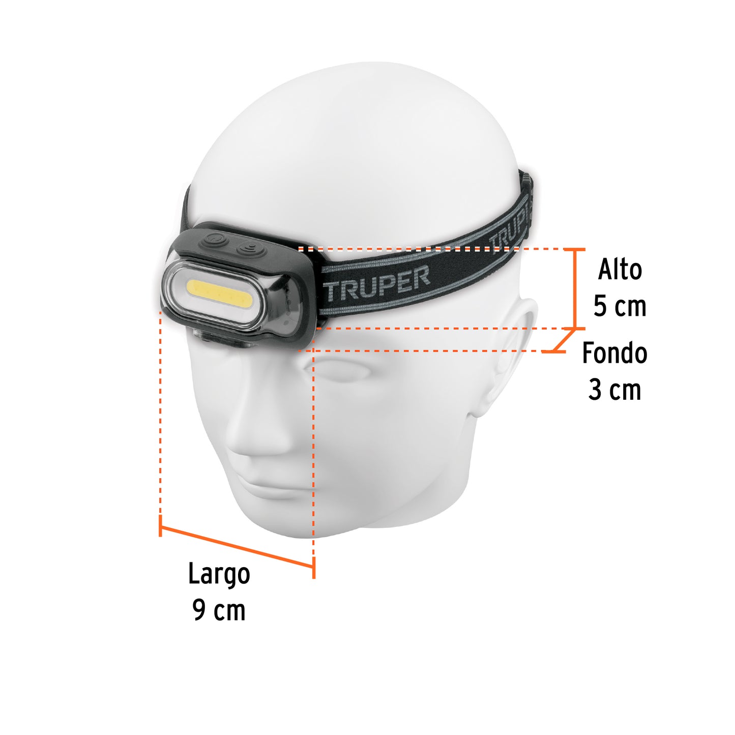 LINETRNA DE MINERO 460 LM RECARGABLE CON SENSOR, TRUPER 103086 *