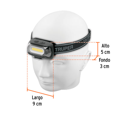 LINETRNA DE MINERO 460 LM RECARGABLE CON SENSOR, TRUPER 103086 *