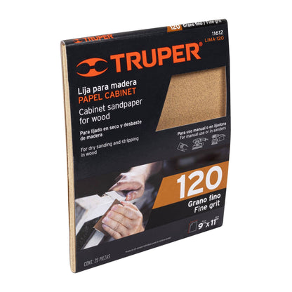 LIJA PARA MADERA, GRANO 120. 11612  *