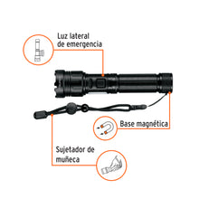 Cargar imagen en el visor de la galería, LINTERNA LED RECARG C/LUZ DE EMERG 410LM 103088 *
