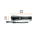 LINTERNA LED RECARGABLE. DE ALUMINIO 1200 LM, TRUPER 103100 *
