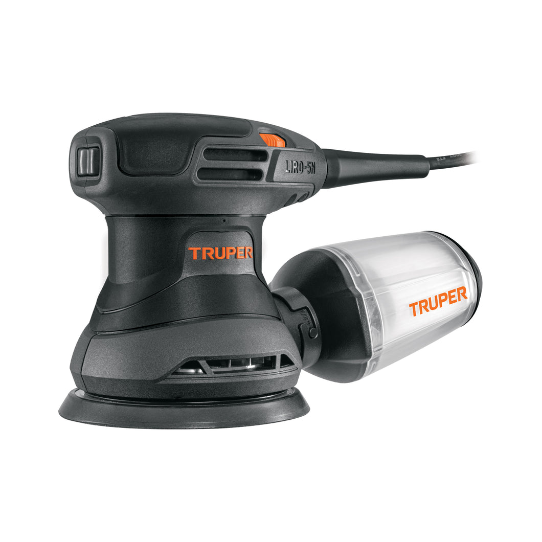 LIJADORA ROTO ORBITAL 5'', 260 W, TRUPER INDUSTRIAL 103735 *