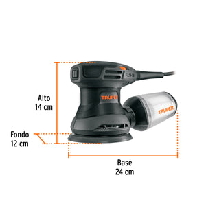 LIJADORA ROTO ORBITAL 5'', 260 W, TRUPER INDUSTRIAL 103735 *