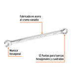 LLAVE COMBINADA EXTRALARGA 1/4'' x 125 MM DE LARGO, EXPERT 15590 P