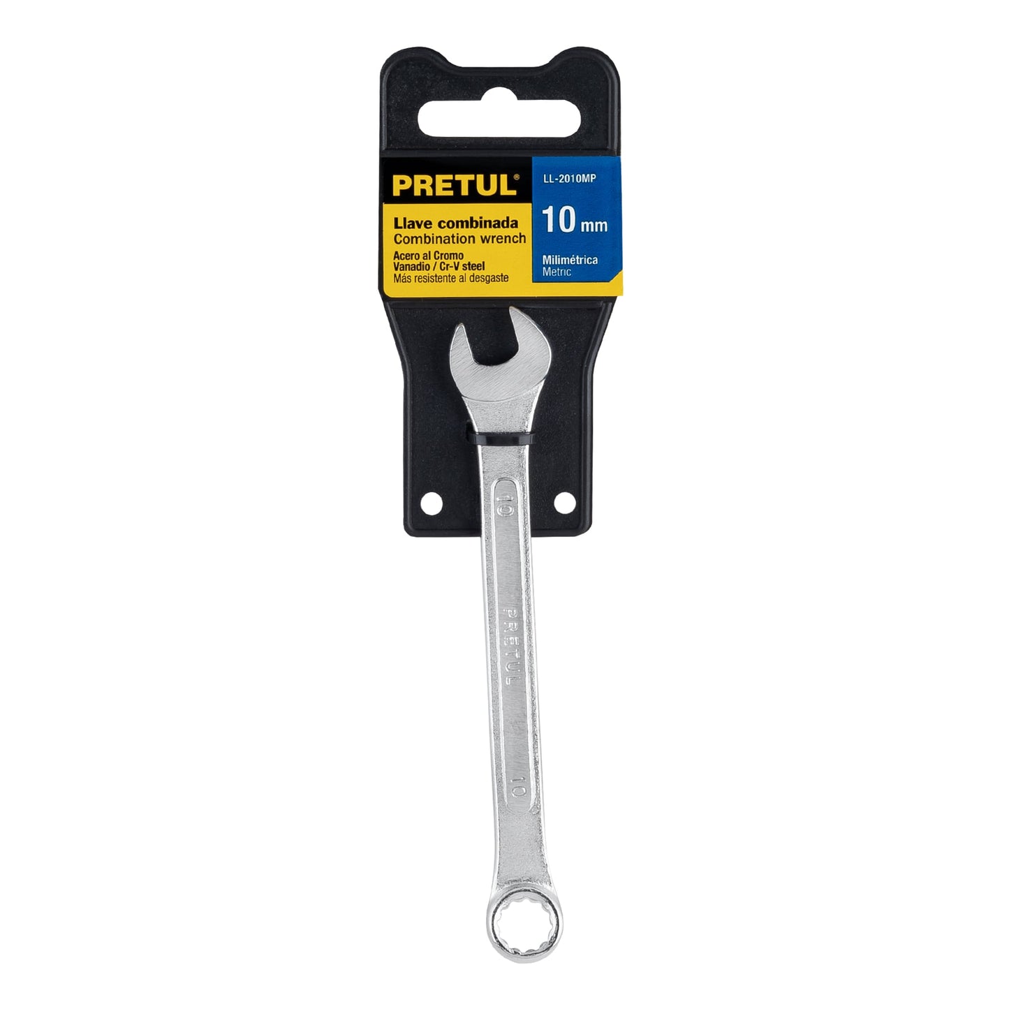 LLAVE COMBINADA 10 MM x 140 MM DE LARGO, PRETUL 21904 *