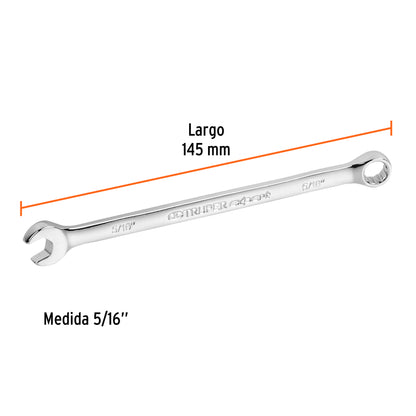 LLAVE COMBINADA EXTRALARGA 5/16'' x 145 MM DE LARGO, EXPERT 15591 P