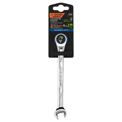 LLAVE COMBINADA CON MATRACA 11 MM x 160 MM LARGO, EXPERT 13620 P