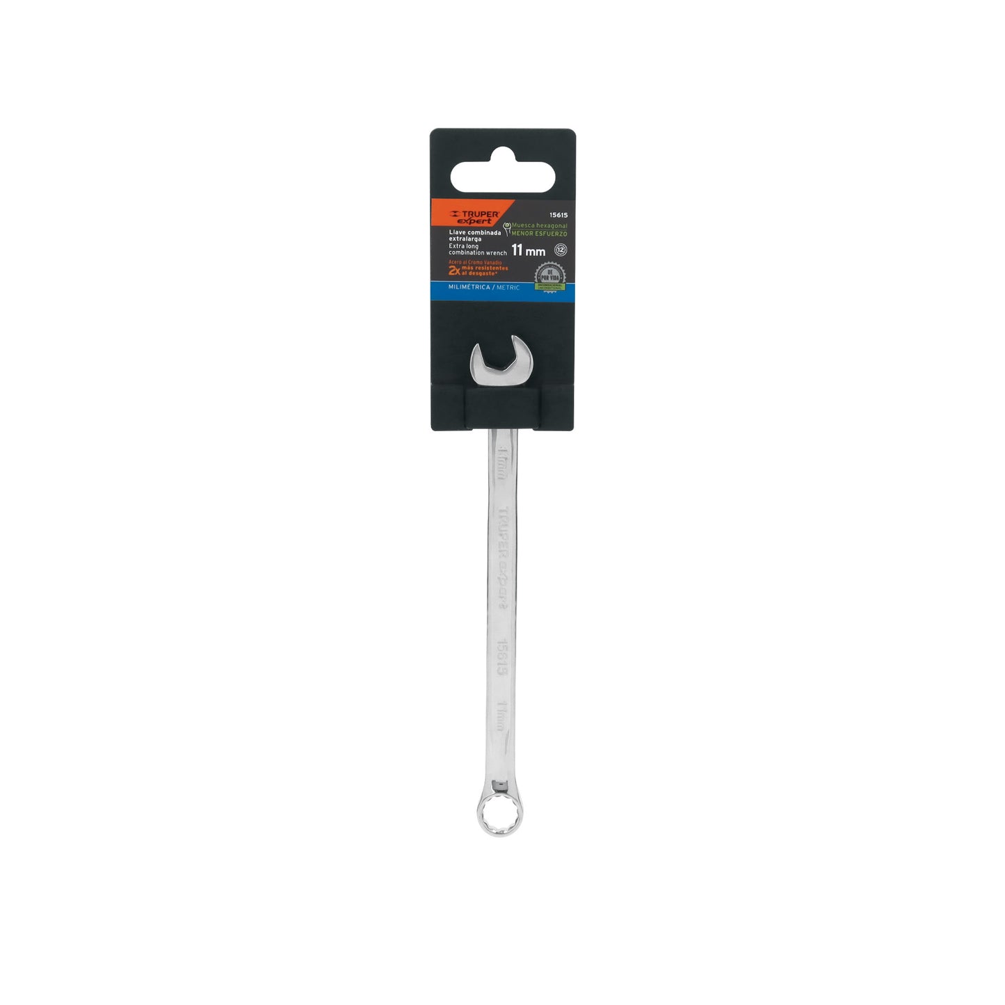 LLAVE COMBINADA EXTRALARGA 11 MM x 183 MM DE LARGO, EXPERT 15615 P