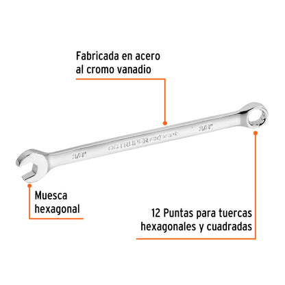 LLAVE COMBINADA EXTRALARGA 3/8'' x 164 MM DE LARGO, EXPERT 15592 P