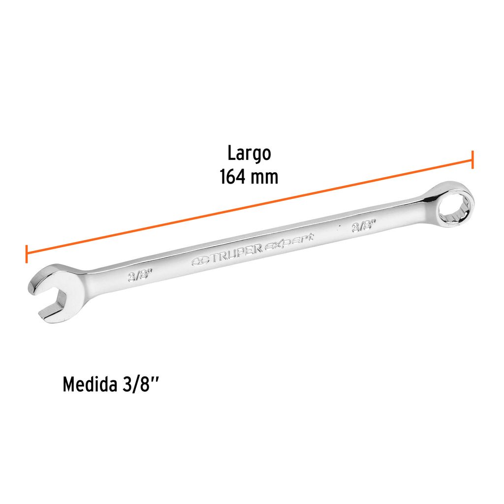 LLAVE COMBINADA EXTRALARGA 3/8'' x 164 MM DE LARGO, EXPERT 15592 P