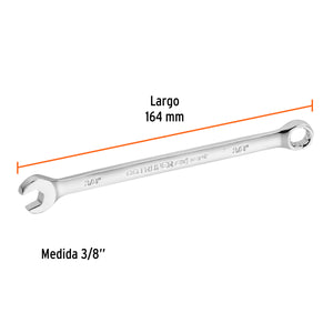 LLAVE COMBINADA EXTRALARGA 3/8'' x 164 MM DE LARGO, EXPERT 15592 P