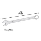 LLAVE COMBINADA 13MM X 170 MM DE LARGO, PRETUL 21907 P