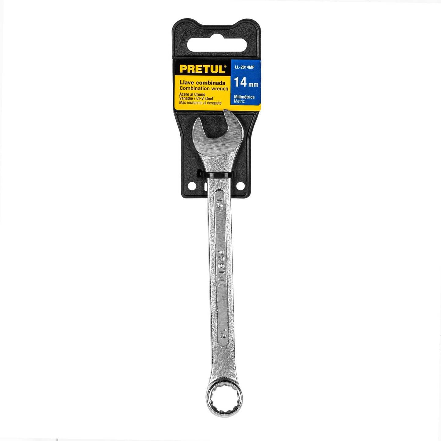 LLAVE COMBINADA 14 MM x 180 MM DE LARGO, PRETUL 21908 P