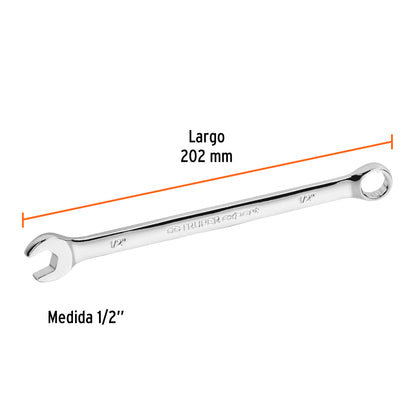 LLAVE COMBINADA EXTRALARGA 1/2'' x 202 MM DE LARGO, EXPERT 15594 P