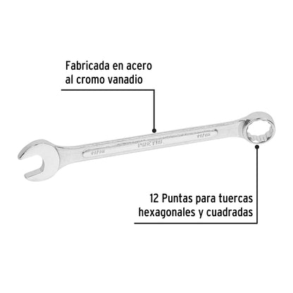 LLLAVE COMBINADA 11/16'' x 210 MM DE LARGO, PRETUL 21887 P