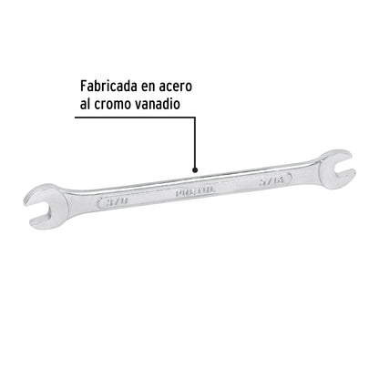 LLAVE ESPAÑOLA, 5/16 x 3/8" x 140 MM DE LARGO, PRETUL 21951 P