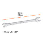 LLAVE ESPAÑOLA, 5/16 X 3/8" X 145 MM DE LARGO, TRUPER EXPERT 15682 *