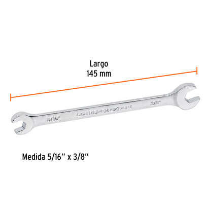 LLAVE ESPAÑOLA, 5/16 X 3/8" X 145 MM DE LARGO, TRUPER EXPERT 15682 *