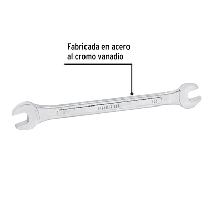 LLAVE ESPAÑOLA 10 x 11MM x 157 MM DE LARGO, PRETUL 21972 P