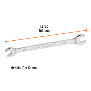LLAVE ESPAÑOLA 10 x 12 x 162 MM DE LARGO, TRUPER EXPERT 15709 P