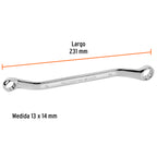 LLAVE DE ESTRÍAS 13 x 14 x 231 MM LARGO, TRUPER EXPERT 15762 P