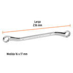 LLAVE ESTRÍAS 16 x 17 x 236 MM LARGO, TRUPER EXPERT 15763 P