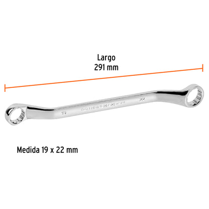LLAVE DE ESTRÍAS 19 x 22 x 291 MM LARGO, TRUPER EXPERT 15764 P